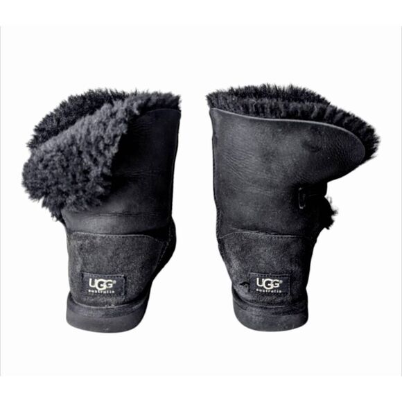 UGG Bailey Button "Black" Winter Boot Size 7 - Picture 5 of 11